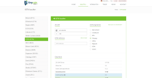 Anycoindirect Webseite
