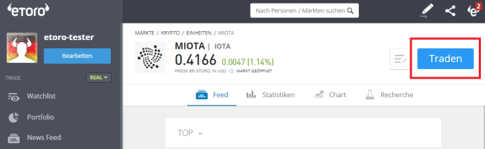 IOTA traden